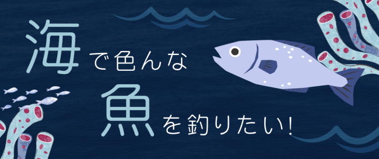 海で色んな魚を釣りたい!